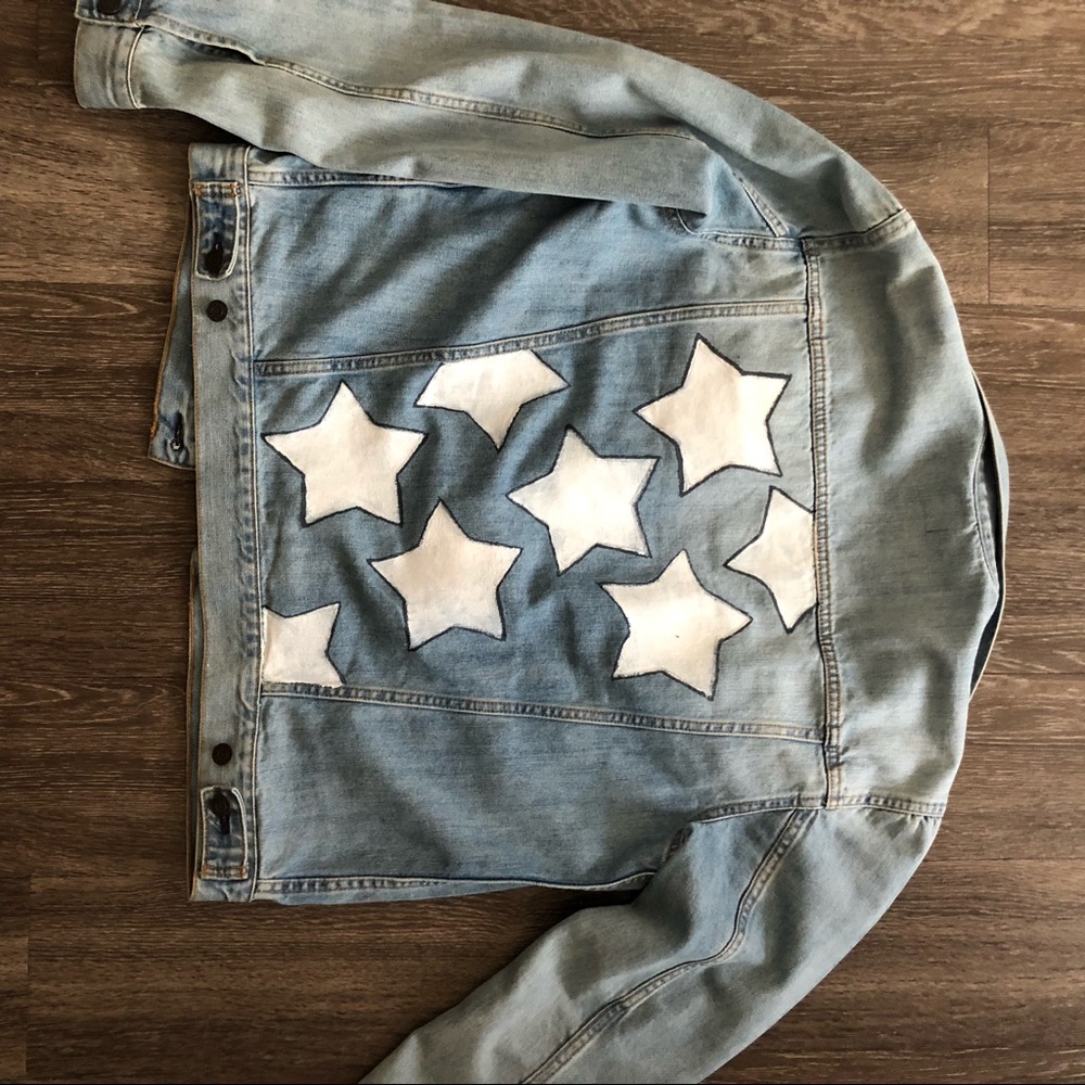 Oversized Denim Stars jean jacket